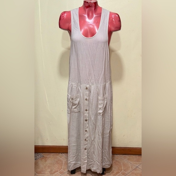 NWT free people loose whimsical flowy runaway with me dress Xs oversized maxi - Picture 5 of 6